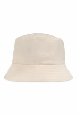 Moncler Enfant cream Hat with logo patch