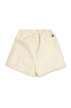 Moncler Enfant cream Logo shorts