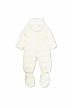 Moncler Enfant cream Quilted jumpsuit