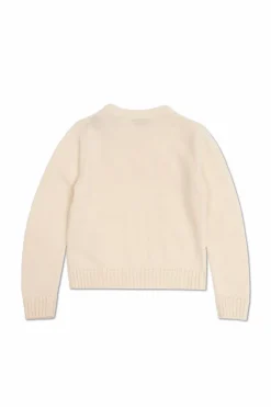 Moncler Enfant cream Sweater with logo