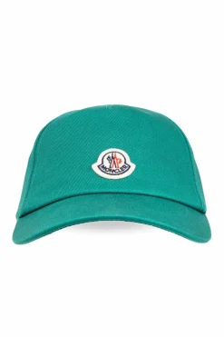Moncler Enfant GREEN Baseball cap with logo