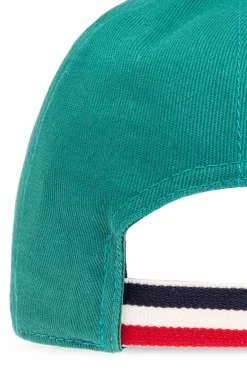 Moncler Enfant GREEN Baseball cap with logo