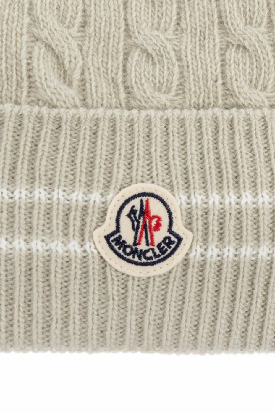 Moncler Enfant GREEN Cap with logo patch