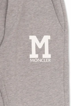 Moncler Enfant GREY Shorts with logo