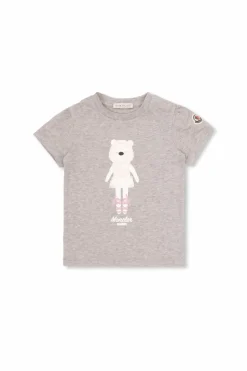 Moncler Enfant GREY T-shirt with logo
