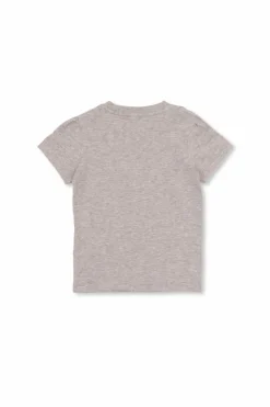 Moncler Enfant GREY T-shirt with logo