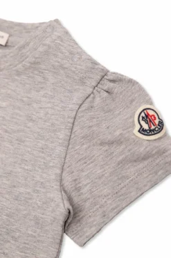 Moncler Enfant GREY T-shirt with logo