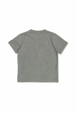 Moncler Enfant GREY T-shirt with embroidered logo