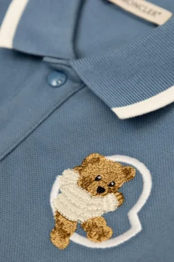 Moncler Enfant light blue Long-sleeve polo