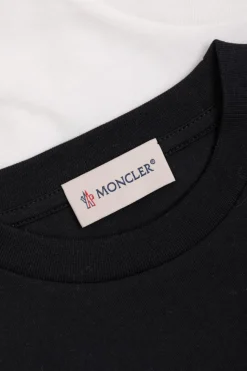 Moncler Enfant MULTICOLOUR Three-pack of logo t-shirts