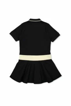 Moncler Enfant NAVY BLUE Dress with logo