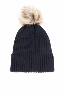 Moncler Enfant NAVY BLUE Pom-pom hat