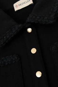 Moncler Enfant NAVY BLUE Cotton dress with pockets