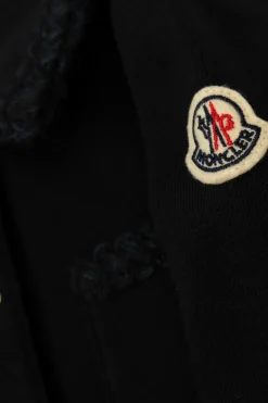 Moncler Enfant NAVY BLUE Cotton dress with pockets