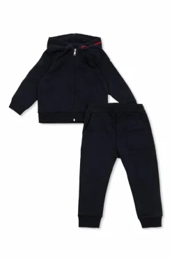 Moncler Enfant NAVY BLUE Set: Sweatshirt and Sweatpants