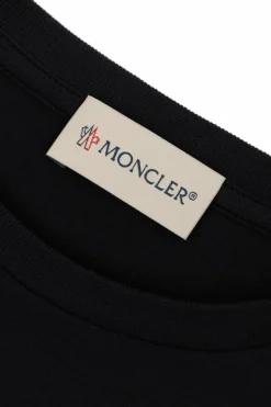 Moncler Enfant NAVY BLUE T-shirt with logo