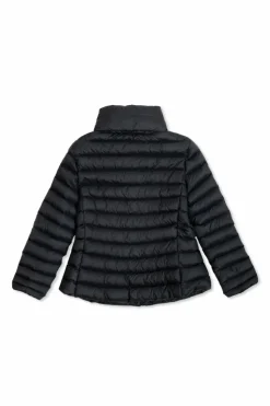 Moncler Enfant NAVY BLUE Down jacket with stand-up collar