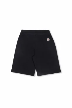 Moncler Enfant NAVY BLUE Shorts with side stripes