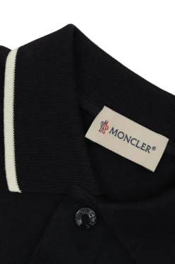 Moncler Enfant NAVY BLUE Cotton polo