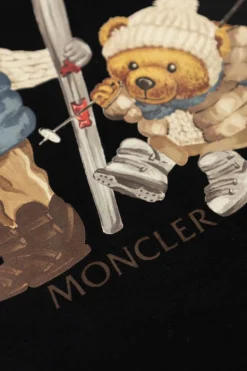 Moncler Enfant NAVY BLUE T-shirt with colorful print