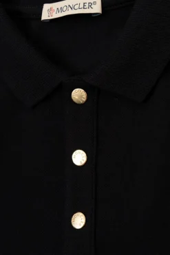 Moncler Enfant NAVY BLUE Polo collar dress