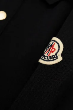 Moncler Enfant NAVY BLUE Polo collar dress