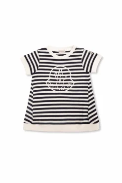 Moncler Enfant NAVY BLUE Striped T-shirt