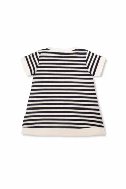Moncler Enfant NAVY BLUE Striped T-shirt