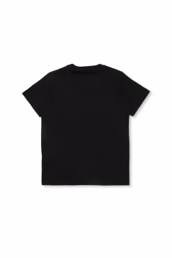 Moncler Enfant NAVY BLUE T-shirt with printed logo