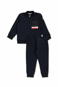 Moncler Enfant NAVY BLUE Set: sweatshirt and pants