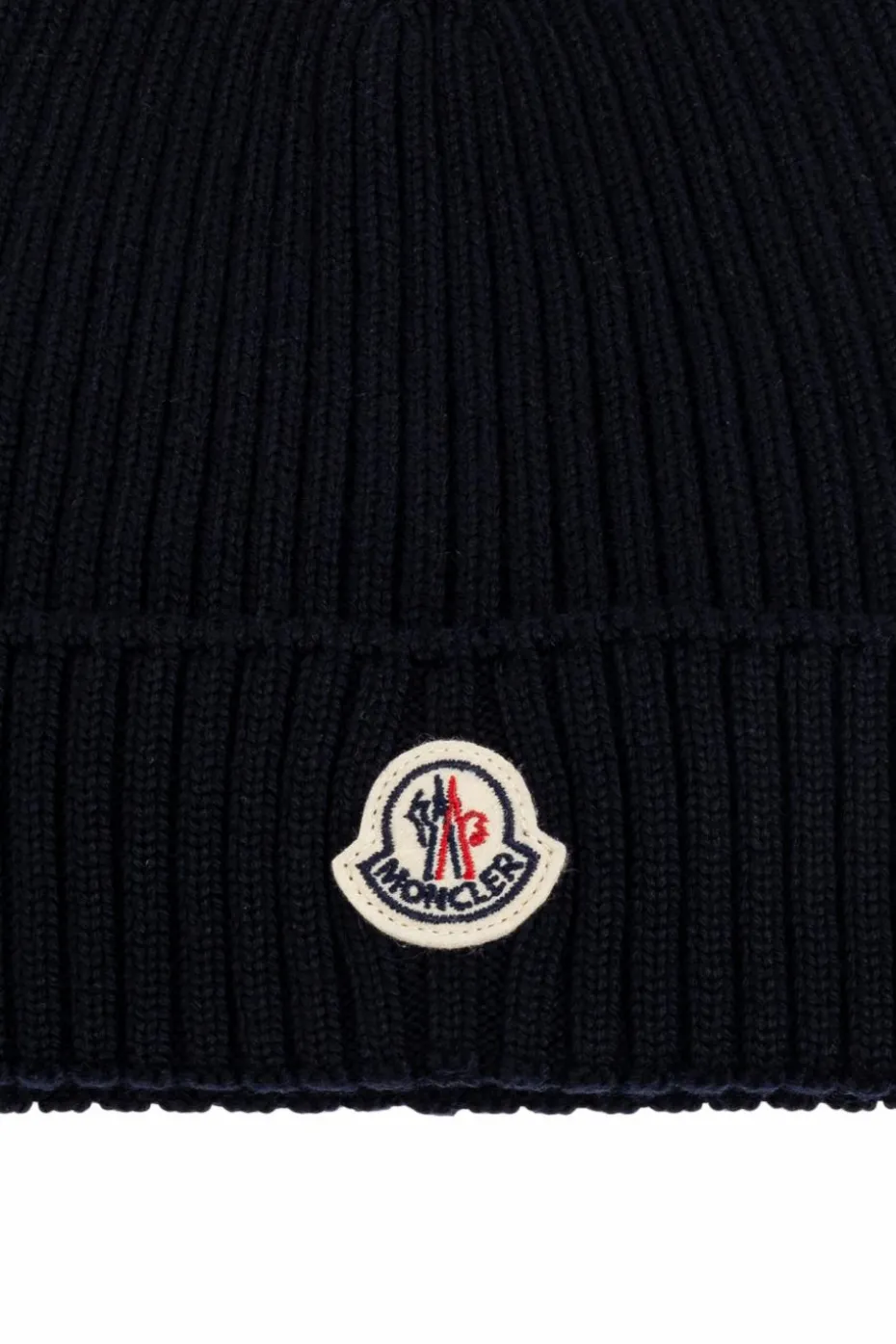 Moncler Enfant NAVY BLUE Cap with logo patch
