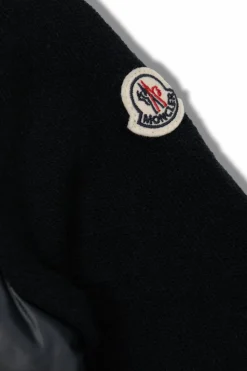 Moncler Enfant NAVY BLUE Cardigan with quilted insert