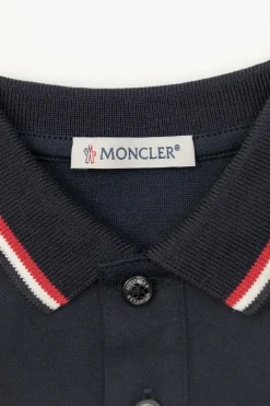 Moncler Enfant NAVY BLUE Jumpsuit with collar