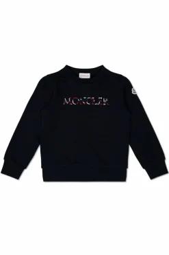 Moncler Enfant NAVY BLUE Sweatshirt with logo