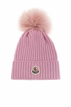 Moncler Enfant PINK Bobble hat