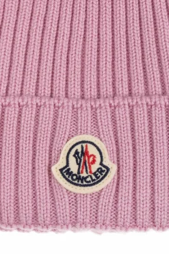 Moncler Enfant PINK Bobble hat