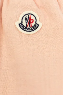 Moncler Enfant PINK Cotton shorts with ruffles