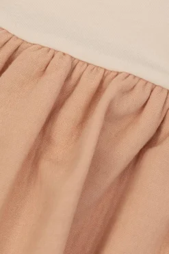 Moncler Enfant PINK Dress with logo patch