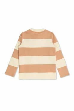 Moncler Enfant PINK Sweatshirt with stripe pattern