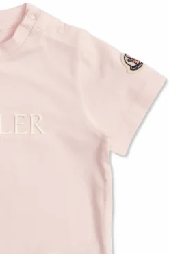 Moncler Enfant PINK T-shirt with logo