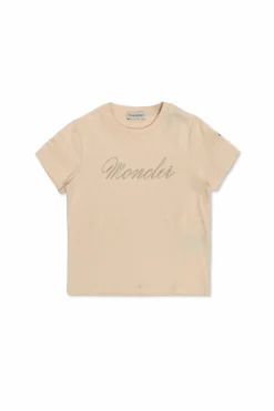 Moncler Enfant PINK T-shirt with logo