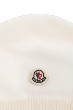 Moncler Enfant WHITE Cashmere hat