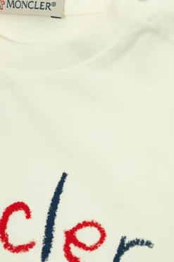 Moncler Enfant WHITE T-shirt with logo
