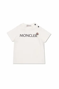 Moncler Enfant WHITE T-shirt with logo