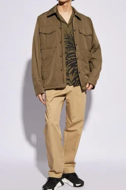 Moncler GREEN Shirt with short sleeves