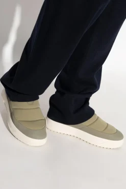 Moncler GREEN Sports shoes with logo patch