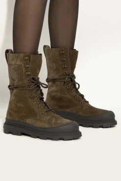 Moncler GREEN Suede shoes "Vera"