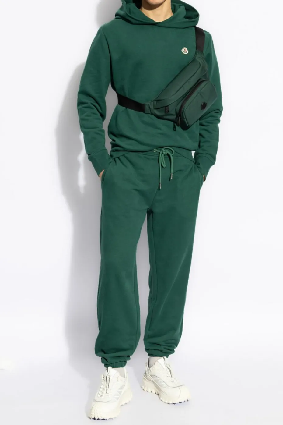 Moncler GREEN Sweatshirt with logo