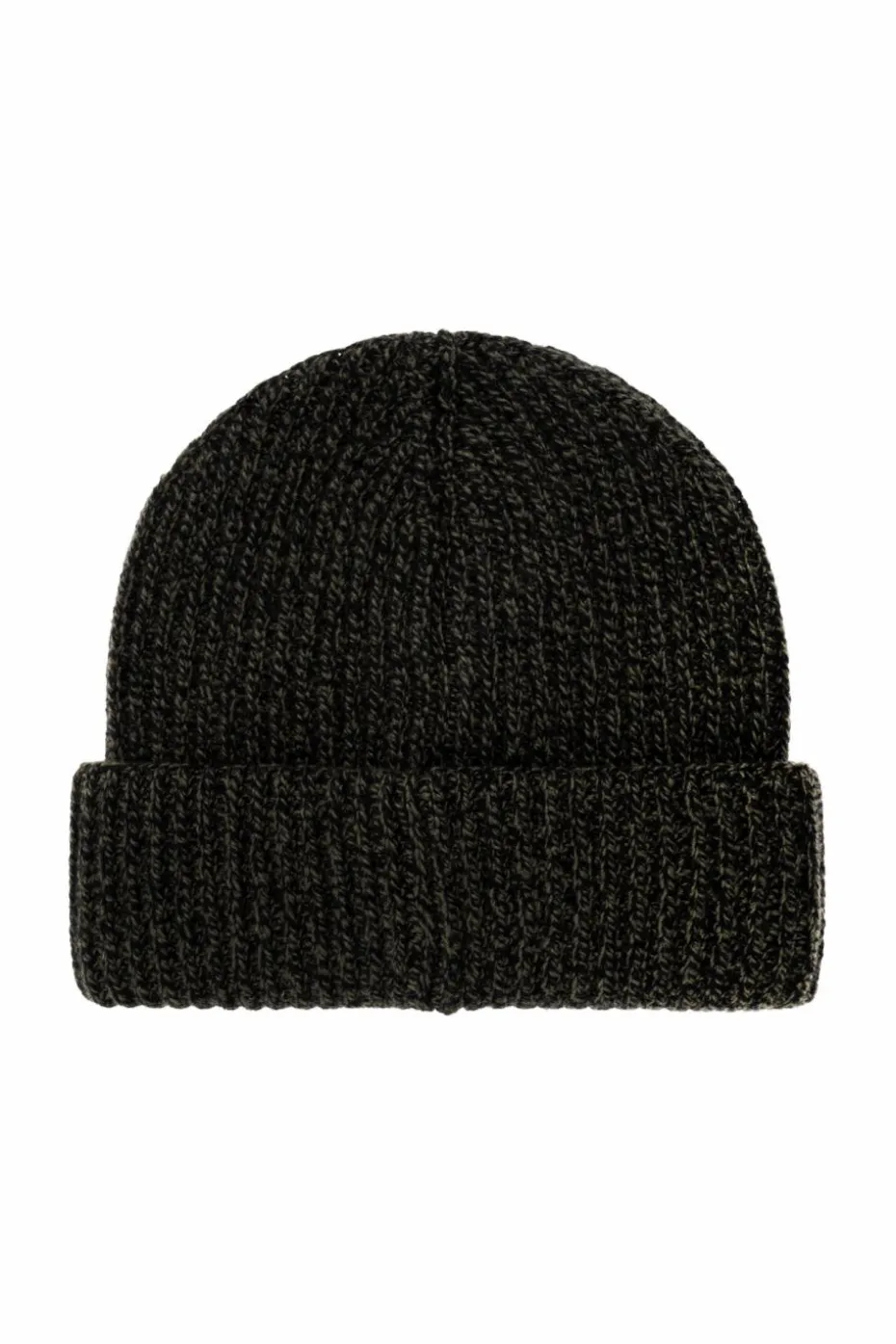 Moncler GREEN Wool beanie with logo patch