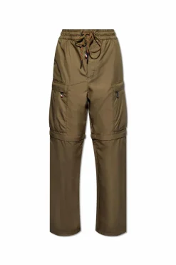 Moncler Grenoble GREEN Trousers with a detachable panels